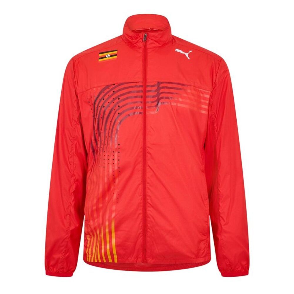 Puma Mens Warm Up Track Jacket / Red